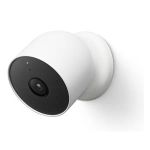 Google - Nest Cam Indoor/Outdoor (Battery) White