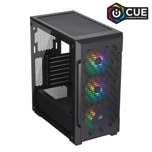 Corsair iCUE 220T RGB Airflow Tempered Glass Mid-Tower Smart Case, Black