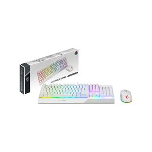 MSI Vigor GK30 Combo WHITE US, with Vigor GK30 Keyboard and Clutch GM11 Mouse, Plunger Switches, 5000 DPI, RGB