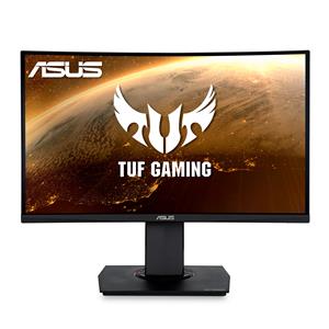 ASUS TUF Gaming VG24VQ 23.6” Curved Monitor, 1080P Full HD (1920 x 1080), 144Hz, FreeSync, 1ms, Extreme Low Motion Blur (ELMB), Eye Care, DisplayPort Dual HDMI
