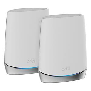 NETGEAR (RBK752-100CNS) Orbi 8-Stream Tri-Band AX4200 Whole Home Mesh Wi-Fi 6 System - 2 Pack