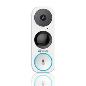 EZVIZ DB1 Wired Smart 3MP Wi-Fi Video Doorbell with 180 Degree Vertical Field of View, works with Google Assistant and Amazon Alexa