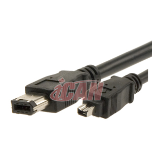 iCAN Firewire (1394) 6/4-pin PC/AV Cable - 15 ft.