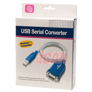 Adaptateur mâle série iCAN USB 2.0 vers DB9 avec micrologiciel de prise en charge de Vista