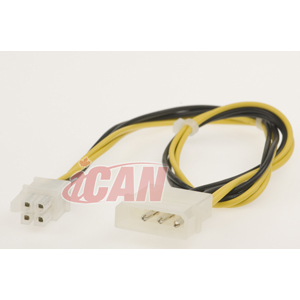 iCAN Internal PC Power Extension Cable w/P4 ATX Power Adapter  - 10"