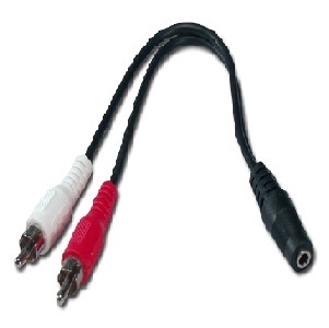 Adaptateur iCAN AC3.5MM Femelle vers 2RCA Mâle