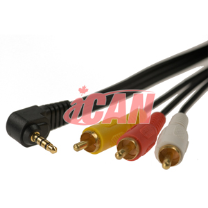 iCAN TV out Cable for Digital Cameras, Camcorders, 6FT