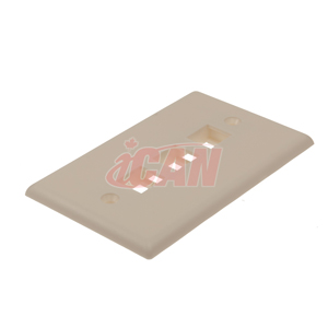 iCAN RJ45 Face Plate 3 Jack, Blanc