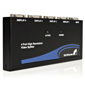 Répartiteur vidéo VGA haute résolution STARTECH 4 ports 350 MHz