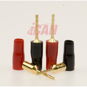 ICAN Gold Speaker Pin 8pcs (4 RED + 4 BLK)