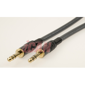 iCAN Stereo 1/4 TRS 22AWG ProAudio Silver Wires - 3 ft