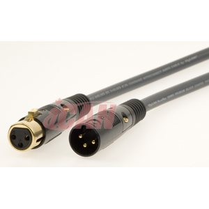 iCAN PREMIUM XLR M/F 22AWG ProAudio Silver Wires - 12 pieds