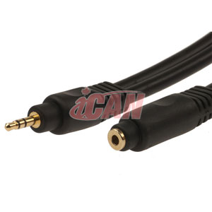 Câble d'extension stéréo iCAN PREMIUM 3,5 mm M/F 22AWG - 10 pi