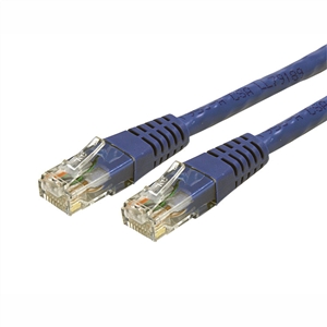 StarTech (C6PATCH25BL) - Câble de raccordement UTP Cat6 moulé - Vérif. ETL - 25 pi (Bleu)
