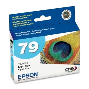 Epson (79 / T079520) - Cartouche d'encre cyan clair à rendement élevé pour imprimantes Epson