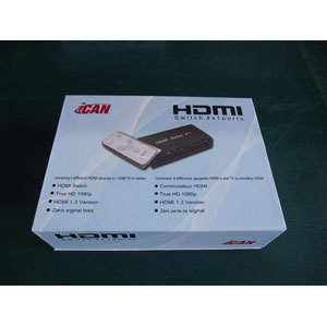 iCAN HDMI 4 Port Switch (New Version) (HDSW0401M)(Open Box)