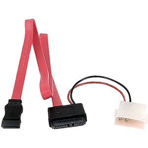 Adaptateur de câble SATA Slimline vers SATA avec alimentation LP4 STARTECH