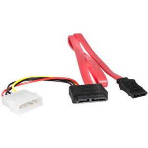 STARTECH Slimline SATA vers SATA avec adaptateur de câble d&#39;alimentation LP4 - 20 pouces