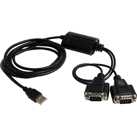 Câble adaptateur série USB vers RS232 à 2 ports FTDI de STARTECH