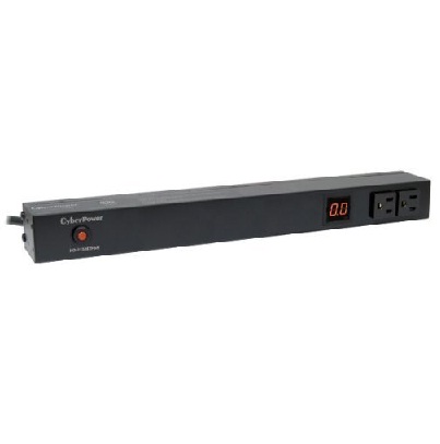 CyberPower (PDU15M2F12R) - PDU mesurable 14 prises / 1 U sur rack