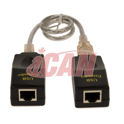 iCAN (USBVG-RJ45-EX1) - Adaptateur USB sur RJ45 Cat5e - Jusqu'à 150 pi