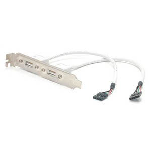 StarTech (USBPLATE) - Adaptateur de plaque 2 ports femelles USB A - 11,25 - USB A femelles