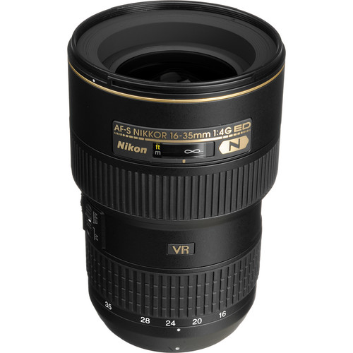 Nikon AF-S Nikkor 16-35mm f/4G ED VR Wide Angle Zoom Lens ~ | Vibration Reduction (VR II) | 2 ED & 3 Aspherical Lens Elements |