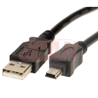 iCAN Mini USB2.0 5-pin Cable for Camera/Camcorder - 10 ft.
