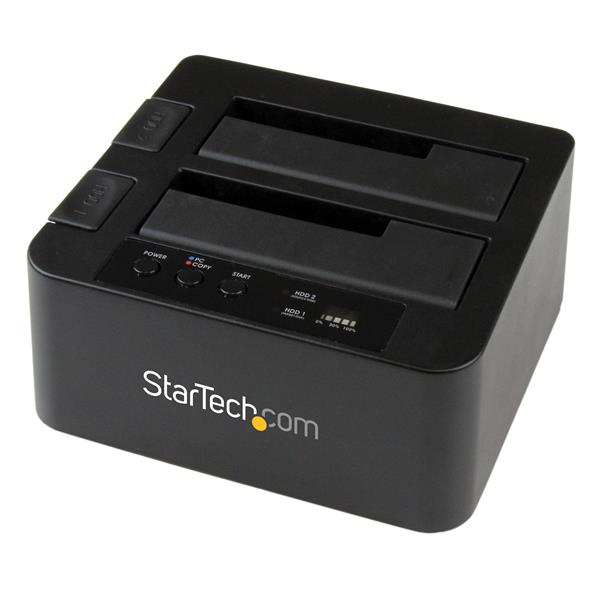 StarTech (SDOCK2U33RE) - Duplicateur autonome 1 vers 1 de disques durs SATA - Station d'accueil USB 3.0 / 2 x disque dur eSA...