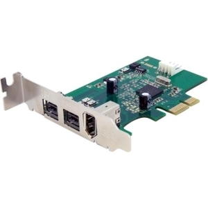 StarTech (PEX1394B3LP) - Carte Adaptateur PCI Express vers 3 ports FireWire - 2 ports FireWire 800 IEEE 1394b femelle 9 broc...