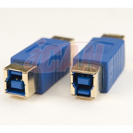 iCAN USB 3.0 SuperSpeed B Female to B Female Gold-plated Adapter (1 pack)