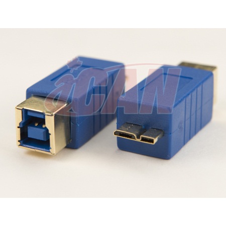 USB 3.0 Micro B Male B Female Blue