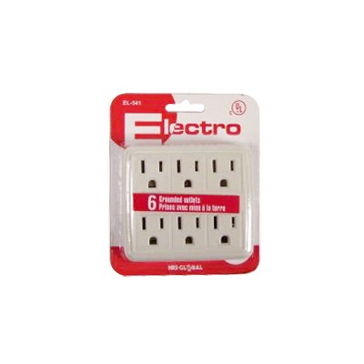 ELECTRO EL-541 Wall Tap 6 Outlets