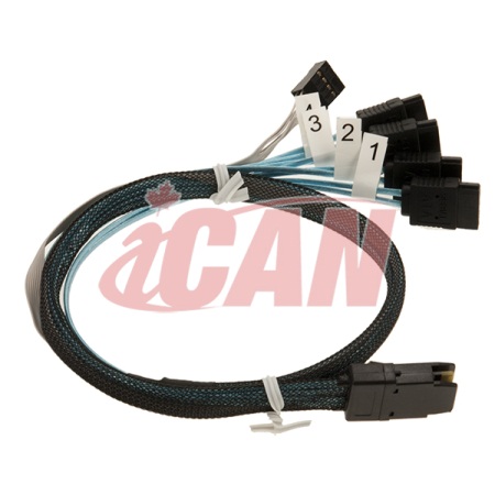 iCAN MiniSAS 8087 to 4 x 6G SATA Cable