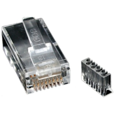 StarTech (CRJ45C6SOL50) - Paquet de 50 connecteurs modulaires RJ45 Cat6 pour câble solide