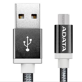 ADATA Câble Micro USB tressé métallique noir