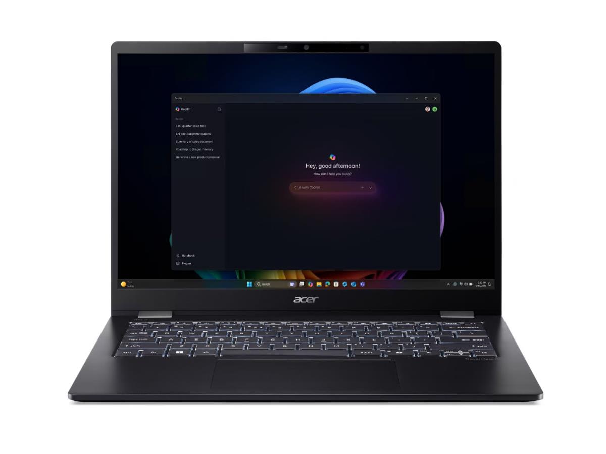Acer TravelMate P6 14 AI (TMP614-54) - Ordinateur portable PC 14" Copilot+ - WQXG