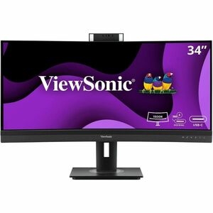 ViewSonic VG3457CV 34" Class Webcam UW-QHD Curved Screen LED Monitor