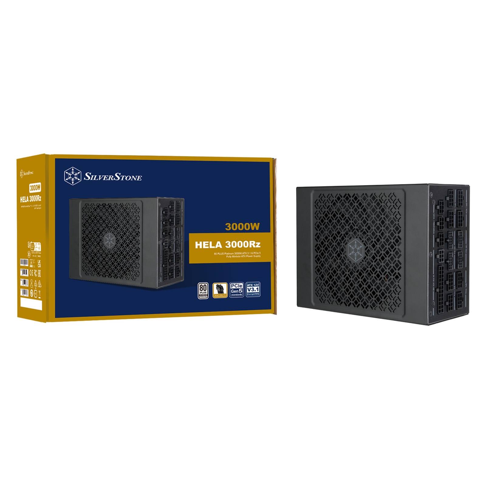 SilverStone Bloc d'alimentation 3000 W Platinum ATX (PS2), Noir