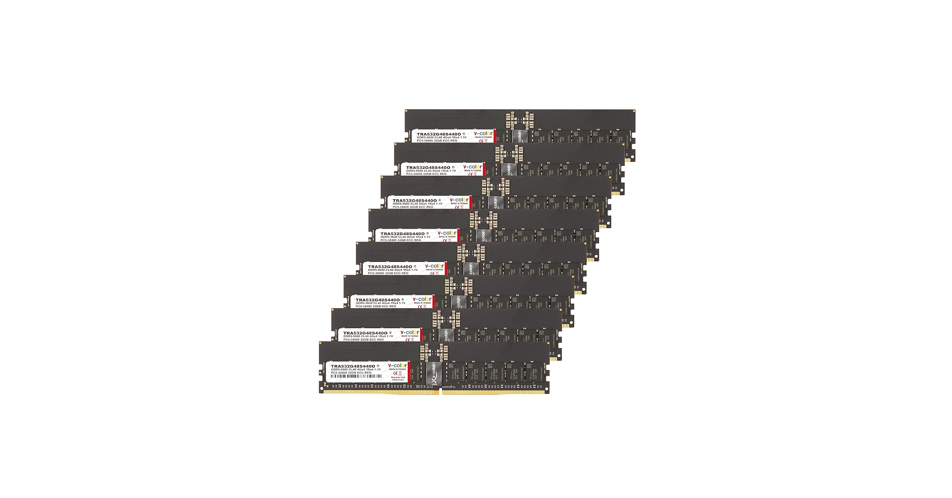 V-COLOR 256GB (8x32 Go) 4800 MHz CL40 ECC - (TR532G48D840O)