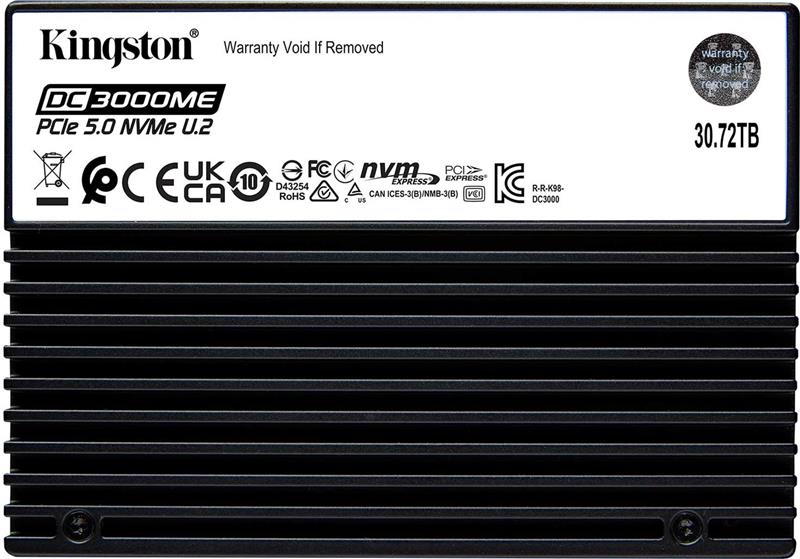 Kingston 30.72TB DC3000ME U.2 PCIE 5.0 NVME SSD