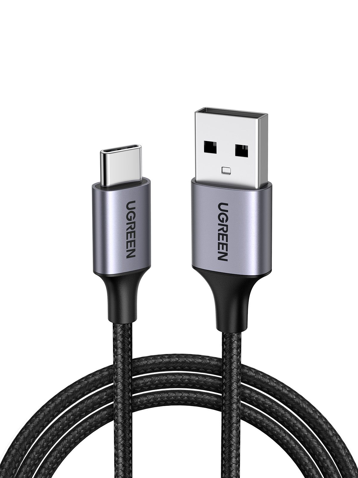 Câble de charge rapide UGREEN USB-A vers USB-C, 3 A max., gris sidéral, 2 m