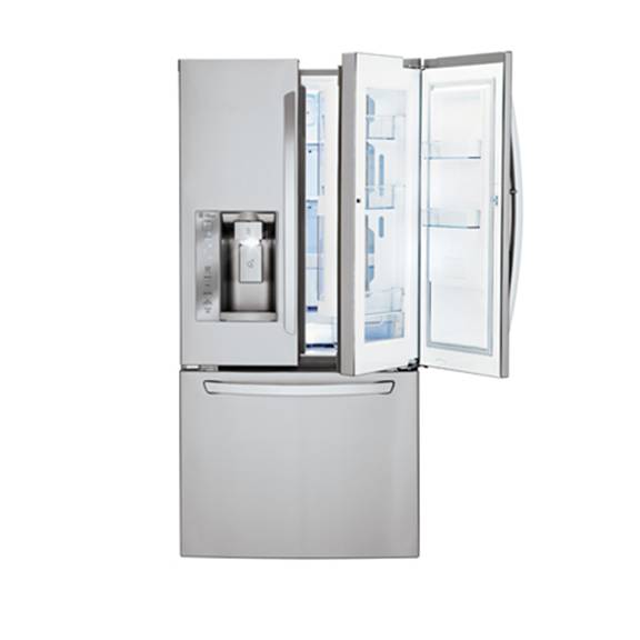 Lg 33 Inch 24 Cu Ft French Door Refrigerator Door In Door