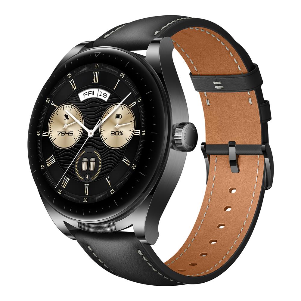 Huawei watch cheap black leather