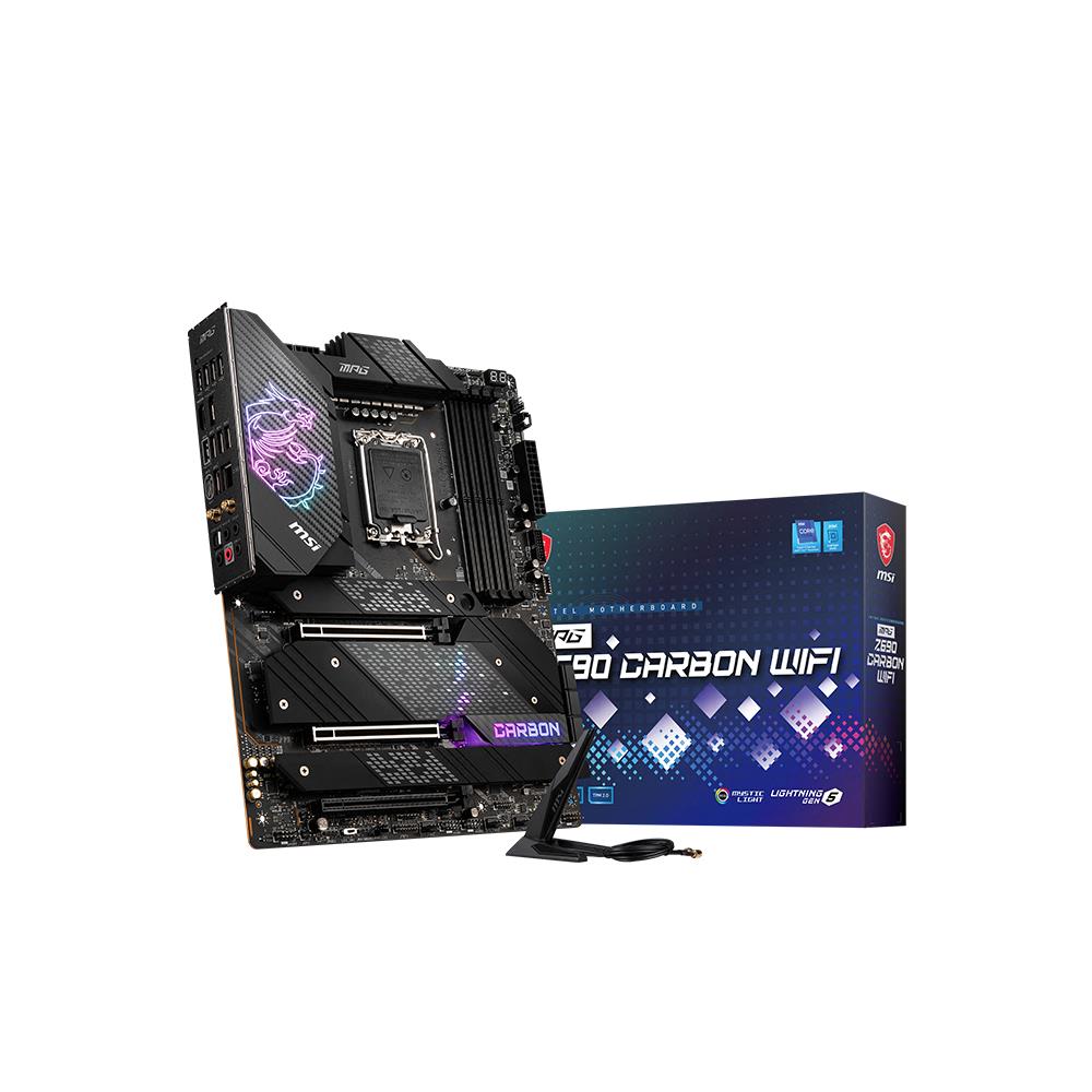 MSI MPG Z690 CARBON WIFI Motherboard ATX - Supports Intel 12th Gen Core  Processors, LGA 1700 - Mystic Light, 75A VRM, Memory Boost  (DDR5-6666MHz/OC),