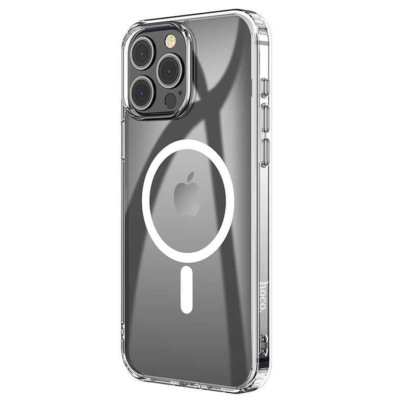 Achetez Pour L'iphone 15 Pro Max Magnetic Phone Case TPU + PC Couvercle  D'absorption Des Chocs Avec un Film D'objectif de la Caméra - Noir de Chine