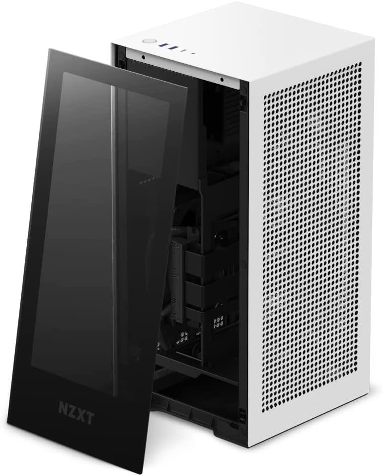 NZXT H1 Version2 2022 White Color with 140mm Liquid Cooler, PCIe