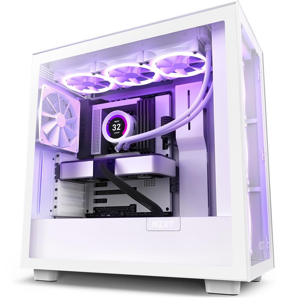 NZXT H7 Elite Mid-Tower ATX Case - White