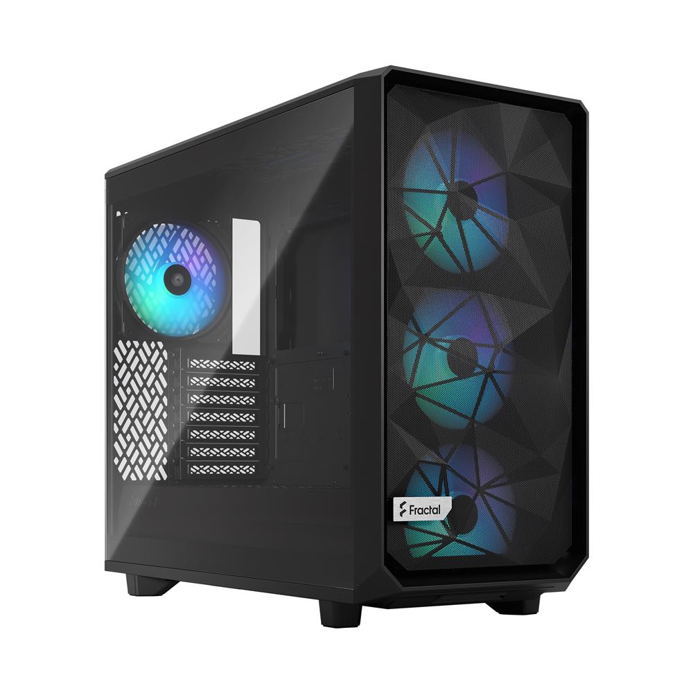 Fractal Design* Meshify 2 Lite RGB Black ATX Flexible Light Tinted Tempered  Glass Window Mid Tower Computer Case