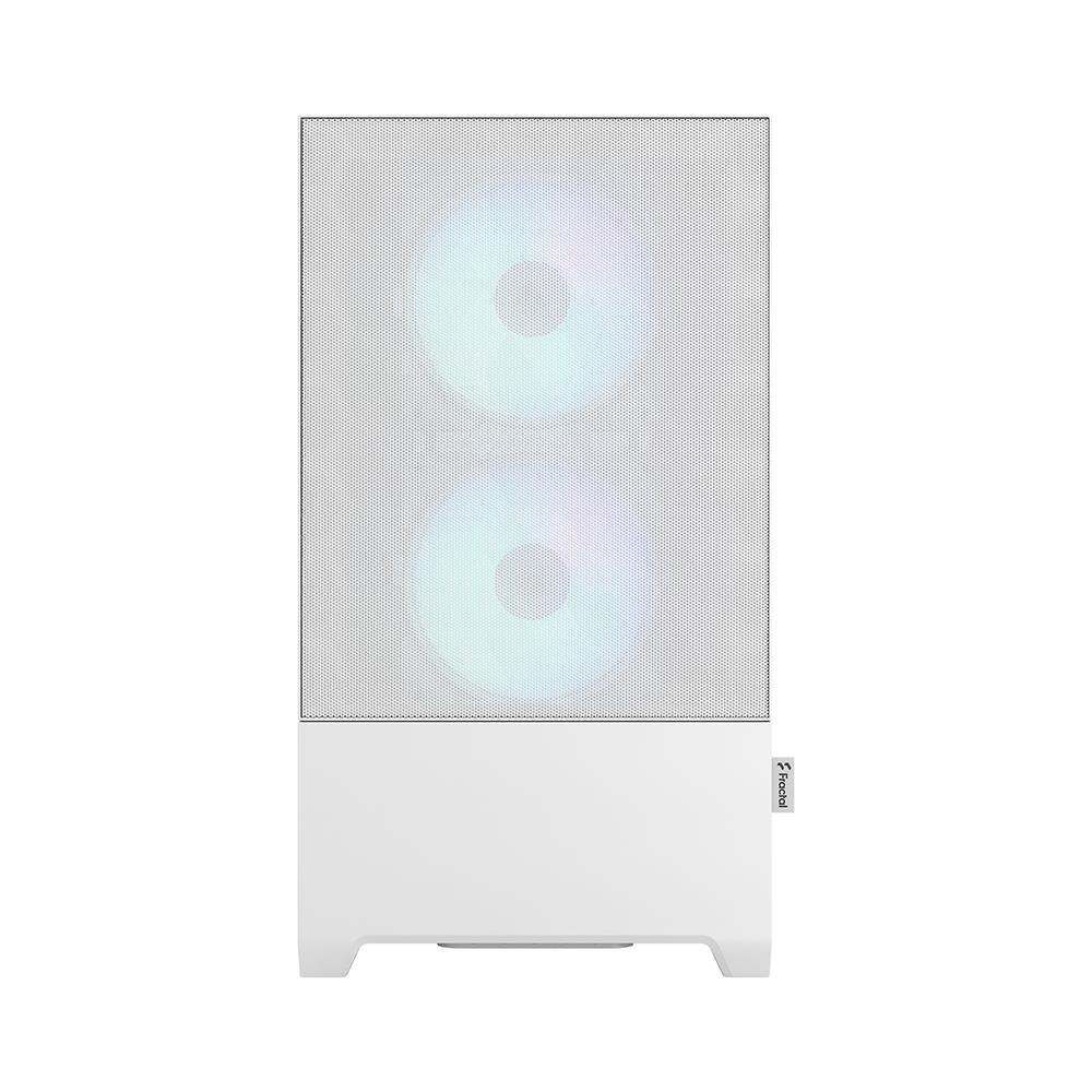 Fractal Design Pop Mini Air RGB White TG mATX High-Airflow Clear Tempered  Glass